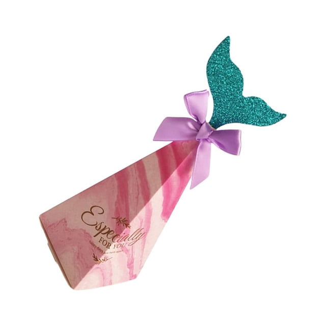 Wosthever Cajas de dulces de 20 bolsas-estilo fresco europeo y americano único con decoraciones adhesivas para de postre cajas de regalo de boda Herramientas y accesorios para hornear sirena rosa roja