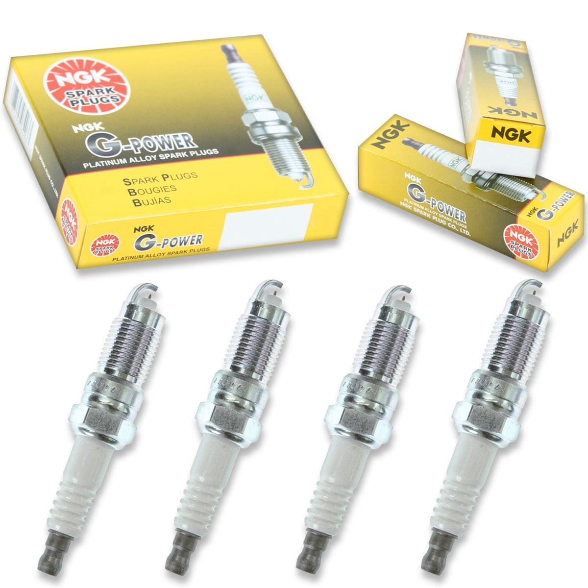 4 pc NGK 3716 G-Power Spark Plugs for 4013 4039 41-822 6213 6239 8120 AP2543 AP2544 AP2545 AP2546 AP5143 AP5144 AP5144DP2 AP5145 AP5145DP2 AP764 AP765 AP766 APP2544 APP2545 APP2546 APP5144 APP5144DP2