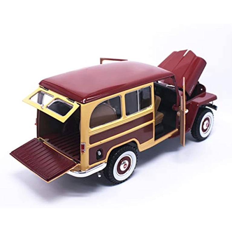 Road Signature 1/18 Scale Dark Blue & White 1955 Willys Jeep