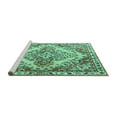 thumbnail image 2 of Ahgly Company Machine Washable Indoor Rectangle Persian Turquoise Blue Traditional Area Rugs, 7' x 10', 2 of 4