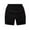 Black A, variant on WRKEKC Shorts for Girls,Children's Summer Solid Color Casual Sports Pants with Pockets and Flower Buds Shorts for Kids