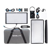 Nanlite PavoSlim 120C RGB LED Panel with Silent Passive Cooling Design 15 Special Effects Softbox and Eggcrate Included