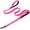 Fuchsia Pink, variant on JoyPetto Heavy Duty Dog Leash with Double Handle for Large & Medium Dogs: 6 FT Reflective Nylon, Traffic Control Padded, Black