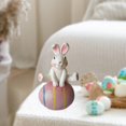 thumbnail image 1 of Bonito Adorno de de Huevo de Pascua, Decoración de Mesa, Decoración de Pascua, Estatua Rústica, Figura de Conejo para Sala de Estar, Escritor Rosado perfecl Figuritas de conejito de Pascua, 1 of 8
