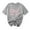 Gray, variant on Erwazi Valentine's Day Bow Pattern T-Shirt for Women Casual Crewneck Short Sleeve Tee Top