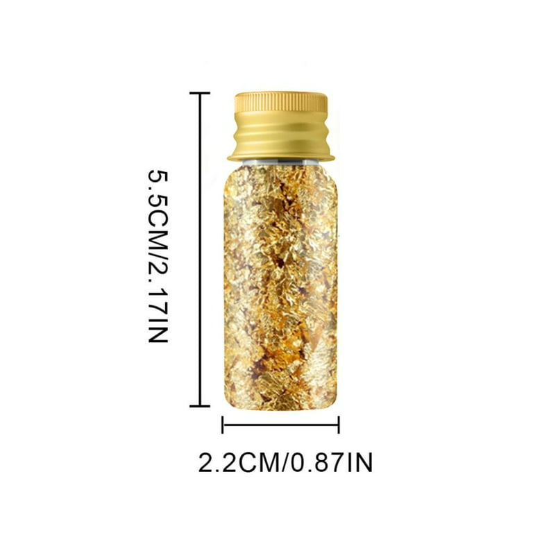 Gold Leaf Gilding Resin Flakes Gold Metallic Foil Flakes for Nail Art  Painting Crafts Slime and Resin Jewelry Making Gold Silver