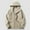 Beige, variant on Men's Fashion Jacket Comfy Long Sleeve Hooded Jacket Coat Solid Pocket Full Zip Jacket Fall Casual Fleece Clothes Beige M