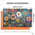 thumbnail image 6 of Yayeee Doormat for Indoor Entrance 32" x 20" Non Slippery Floor Rug, Blue Colorful Flowers, 6 of 8