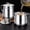 nozzle 1.5 Liter, variant on Bacon Grease Container with Strainer And Lid 1.5/2L Stainless Steel Container for Frying Oil Storage Pot Fat Storage Easy-Grip Handle Leak-Proof Cooking Oil Jar