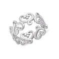 thumbnail image 2 of 925 Sterling Silver Oxidized Platinum Plated Infinity Heart Women Valentines Day Gifts Ring, 2 of 4