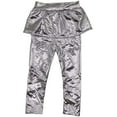 thumbnail image 2 of Aocisk Girls Leggings Metallic Mystique Neon Glitter Sequin Pants Glitter Tights Performance Girls Trousers Silver 5-6 Years, 2 of 4
