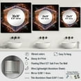 thumbnail image 4 of Designart "Block Universe Theory Space Galaxy Concept I" Space Square Mirror Wall Decor Modern - Large Blue Square Bathroom Mirror - Square Printed Wall Mirror Art, 4 of 5