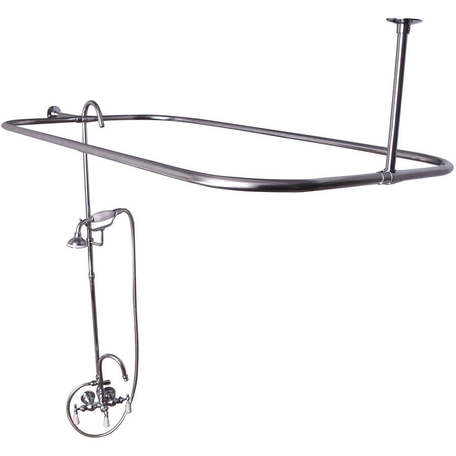 Decor Plumbing Gooseneck Tub/Shower Unit for Cast Iron Tub
