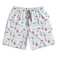 thumbnail image 5 of Goofa Nautical Lighthouse Sailboat Printed Mens Swim Trunks Summer Quick Dry Short Beach Swimwear Bathing Suits-Small, 5 of 9