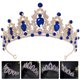 thumbnail image 4 of KAKOWELY Tiara nupcial de cristal, corona, tiara, tocado de boda, diadema de cumpleaños, accesorio para el cabello, 4 of 4