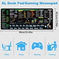 thumbnail image 3 of Shortcut Key Formulas Reference Desk Mats NonSlip XL Desk Pad For Accountants Coders Stitched Edges, 3 of 8
