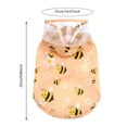 thumbnail image 3 of Pet Raincoat With Leash D‑Ring Clear Hood Cat Dog Rainwear Bee Print Lightweight Waterproof Pet Rain Jacket For Small Dogs And Cats, 3 of 8