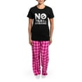 thumbnail image 4 of CafePress - No War In Ukraine Women's Dark Pajamas - Women's Short Sleeve Print T-Shirt and Pants Dark Cotton Pajama Set, 4 of 7