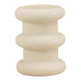 thumbnail image 4 of DOLITY Sofa Side Table Creative Nordic Cream Stool for Bedside Beige White, 4 of 9