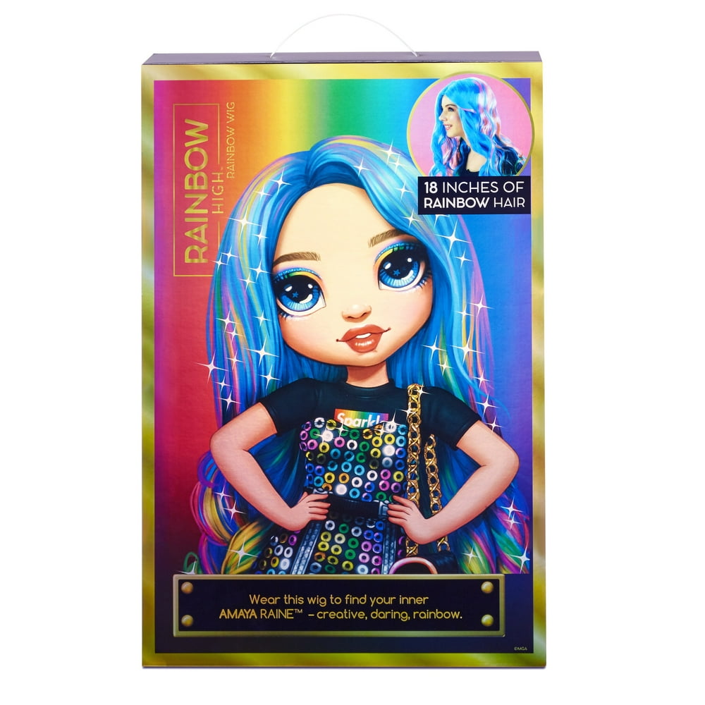 Rainbow High Rainbow Wig 18" Role Play Wig for Girls