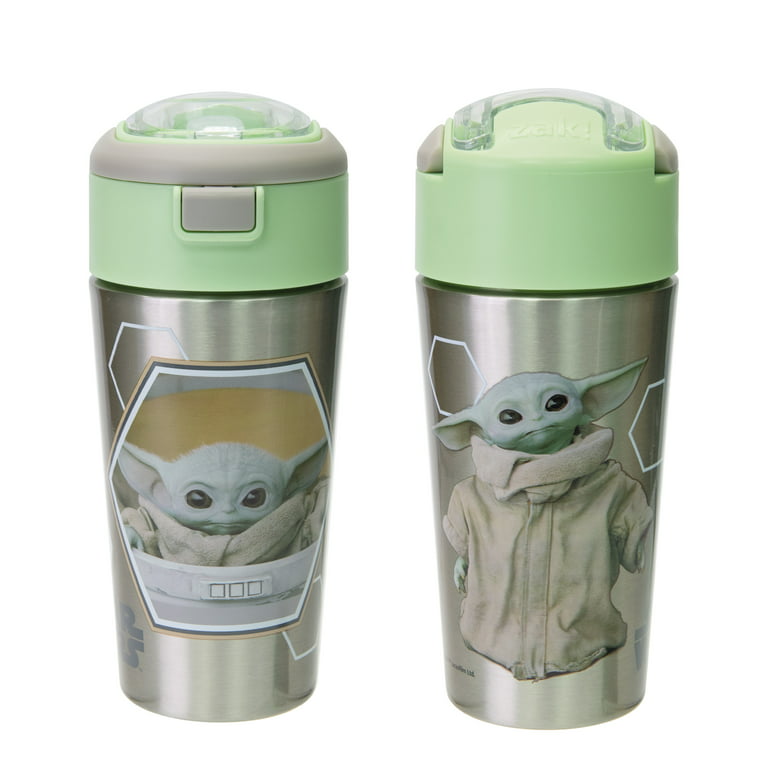 Zak Designs Star Wars Mandalorian Baby Yoda The Child Kids Water Bottle LOT  OF 2