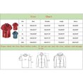 thumbnail image 3 of Men Printed Stand-up Short-Sleeved Spring Shirts for Casual Daily Wear Red 3XL, 3 of 7