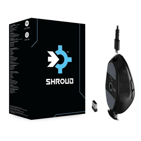 Logitech - G303 Shroud Edition Lightweight Wireless Optical Gaming Mouse with 25K HERO sensor - Black