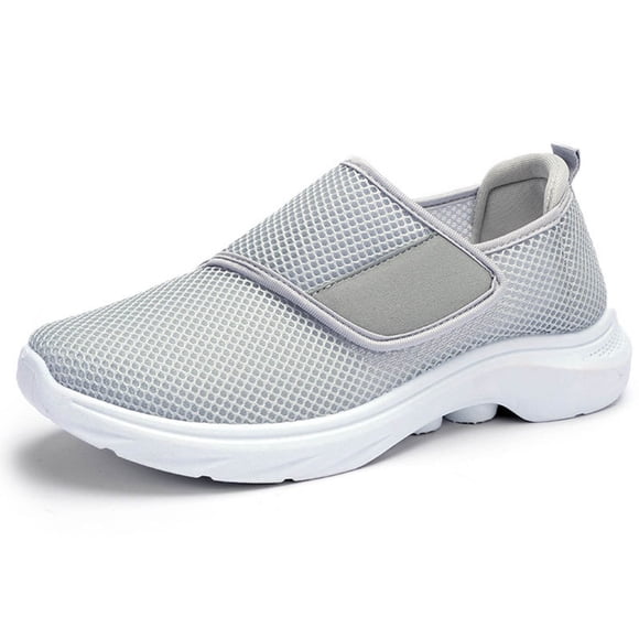 GPOECD Womens Casual Sneakers Stylish and Lightweight Knitted Recovery Footwear on Design Comfortable for Everyday Wear for Moms Shoes for Women Grey,36