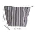 thumbnail image 3 of Hometravel Travel Makeup Bag, Portable Toiletry Organizer Pouch with Zipper, Lightweight Striped Cosmetic Storage Bag for Vacation, Gym, Overnight Trip, Airplane, 3 of 6