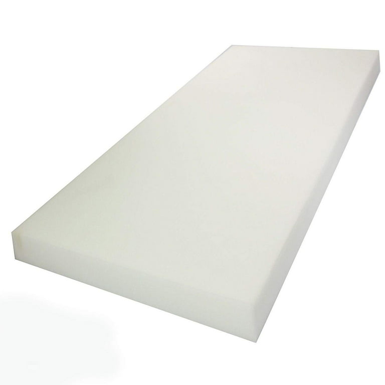 Foamma 2 x 24 x 84 High Density Upholstery Foam Padding, Thick