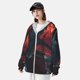 thumbnail image 3 of Balery Red Moon Shark Sailboat Sudadera ligera de manga larga con capucha y protección solar UPF 50+ para hombre y mujer, ideal para pesca y running-Small, 3 of 7