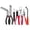 Red2, variant on Automotive Electrical Disconnect Pliers 6/7-Piece High-Carbon Steel Connector Separator Kit, Hose Clamp & Trim Clip Removal Tools, Plug Release & Wire Terminal Remover for Auto Repair