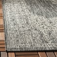 thumbnail image 5 of SAFAVIEH Courtyard Delbet Medallion Indoor/Outdoor Area Rug, Black/Ivory, 6'7" x 9'6", 5 of 10