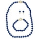 thumbnail image 1 of Set 3 Piezas Collar, Pulsera y Aretes Perla de Mallorca 8mm 45cm | Azul, 1 of 3