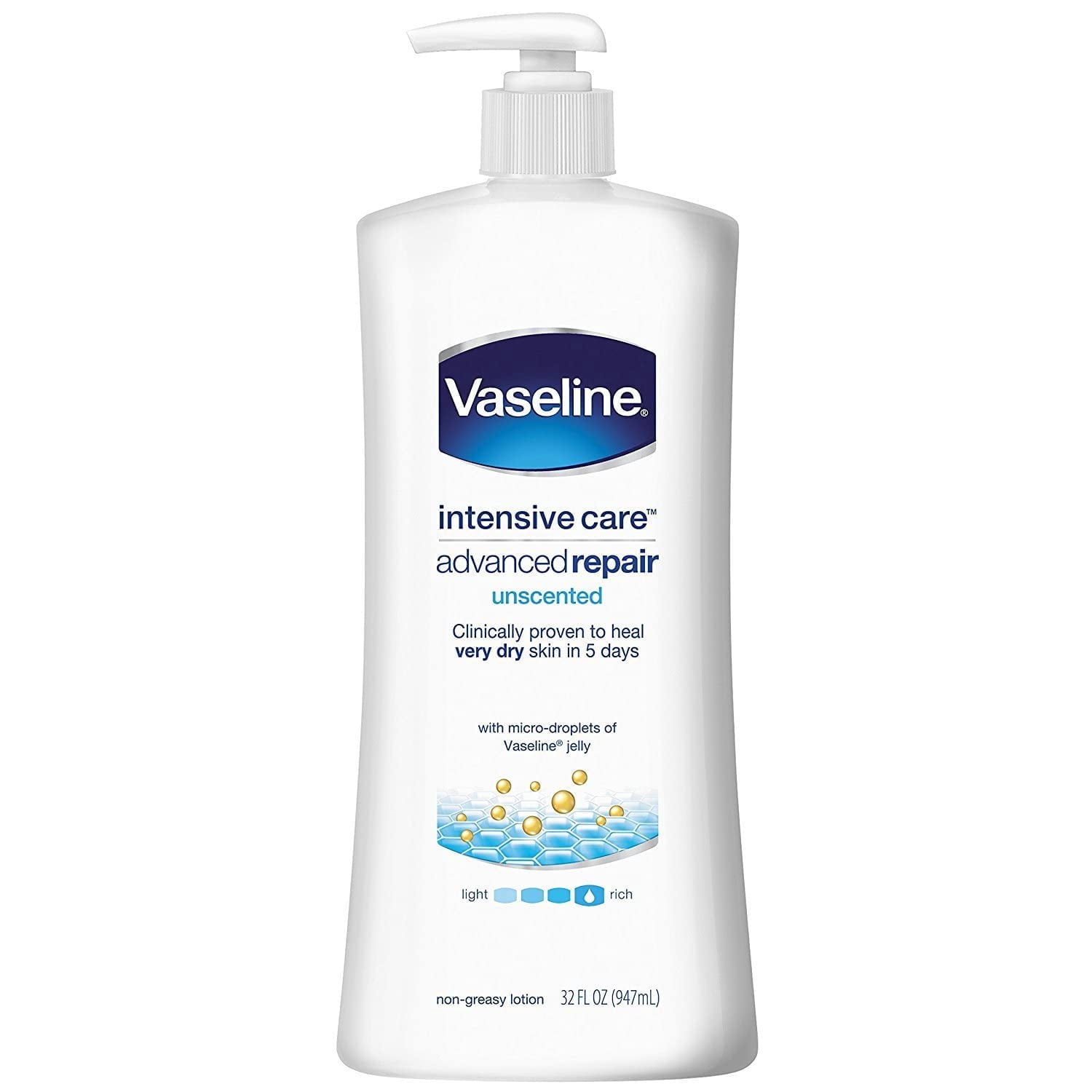 Vaseline Intensive Care Hand And Body Lotion Advanced Repair Unscented 32 Oz