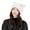 White, variant on dianhelloya Warm hat LadyBeanie Hat Ears Solid Color Letters Brimless Dome Windproof Korean Style Knitting Cap for Outdoor Skiing Cycling Coffee