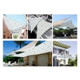 thumbnail image 3 of Toldo triangular para Sombra de Sol, Tela Oxford Impermeable, Protectcio UV, Resistente A Desgarros para Jardín, Balcón y Patio, 3 of 7