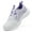 White Purple, variant on LASUDRAA Womens Sneakers Comfortable Breathable Running Sports Shoes Casual Shoes