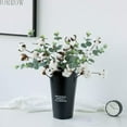 thumbnail image 3 of 4PCS Cotton Stems with Eucalyptus Leaves, Fake Cotton Flowers Dried Cotton Picks Stalks Plants, Artificial Cotton Floral Stems Faux Farmhouse Decorations for Vase Home Decor, 3 of 5