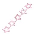 thumbnail image 3 of 100 clips de papel en forma de estrella, proceso de chapado rosa, clips de papel metálicos a prueba de herrumbre para oficina y escuela, 3 of 5