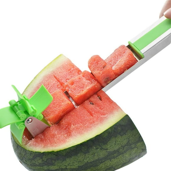Windmill Watermelon Slicer, Elegant Fruit Arrangements, Comfortable Handle, Fruit Knife Cutter, Server for Perfect Fruit Salads & Multi-uses, Stainless Steel with Non-slip Grip &