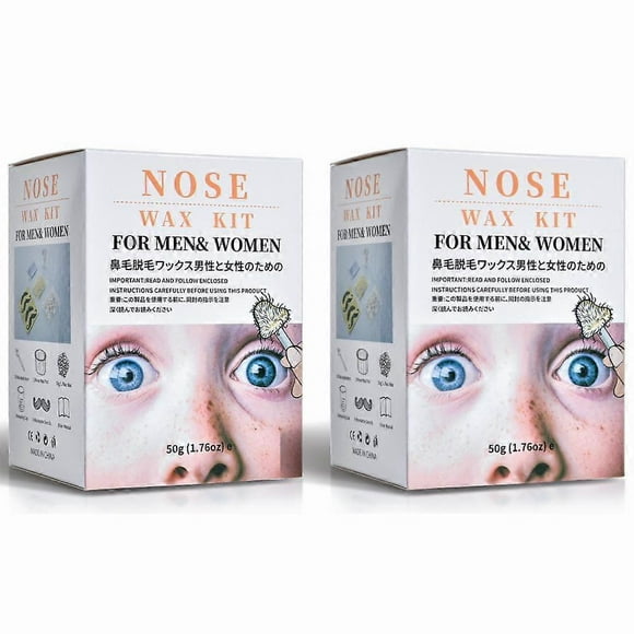 2pcs Nose Hair Removal Wax Bead Kit Nasal Effective Painless for Hair removal wax
