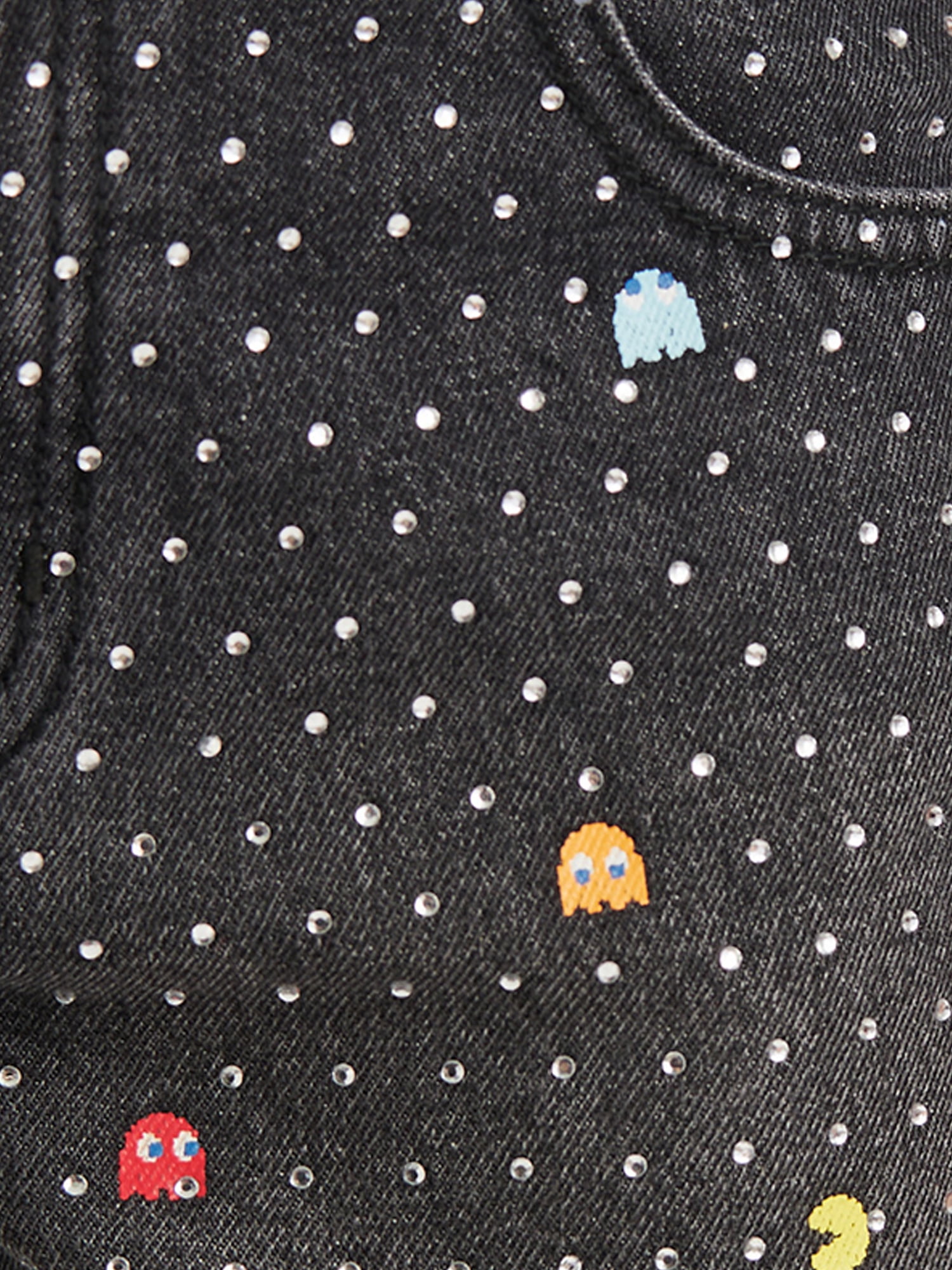 Justice Girls PAC-MAN Embellished Denim Short, Sizes 6-18, Slim & Plus