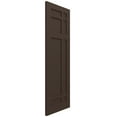 thumbnail image 2 of Ekena Millwork 12"W x 40"H True Fit PVC San Juan Capistrano Mission Style Fixed Mount Shutters, Raisin Brown (Per Pair - Hardware Not Included), 2 of 9