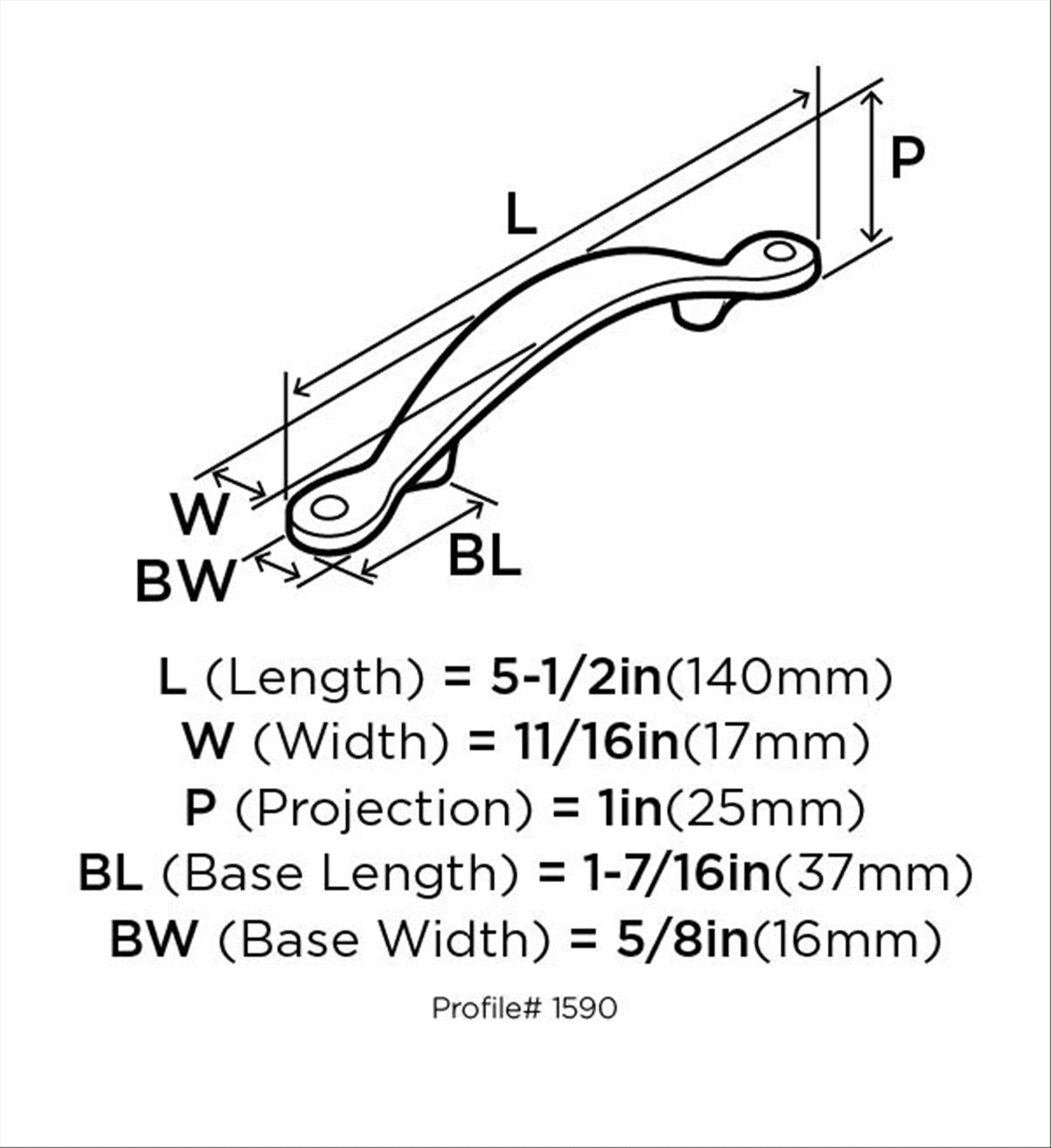 Drawer Pull Wrought Iron Dark 76mm Amerock Inspirations 3 in. BP1582WID Drawer Pull Wrought Iron Dark 76mm Amerock Inspirations 3 in. BP1582WID