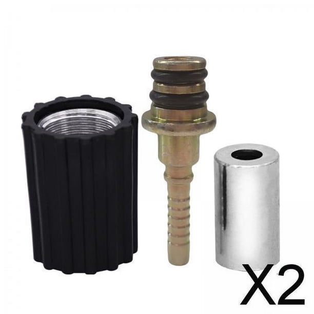 Paquete de 2-6 juntas de tubería M22, adaptador de conexión rápida de cable interno para tubería de lavadora a presión 2 piezas