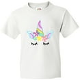 thumbnail image 3 of Inktastic Unicorn Face Youth T-Shirt, 3 of 5