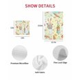 thumbnail image 7 of Spring Easter Kitchen Dish Towels for Drying Dishes Set of 4, Bunny Carrots Eggs Floral Botanical Colorful Waffle Weave Microfiber Hand Tea Bathroom Towels Quick Dry & Absorbent Towel 15.7x23.6, 7 of 7
