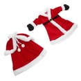 thumbnail image 3 of Miangastore 2 Pcs Style Robe Formelle de Noël, Jupe et Robe de Bouteille, Décorations de Noël, Accessoires Décoratifs pour le Vin, 3 of 8