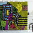 thumbnail image 1 of Ambesonne Abstract Shower Curtain, Grunge Murky Trippy, 69"Wx70"L, Multicolor, 1 of 3